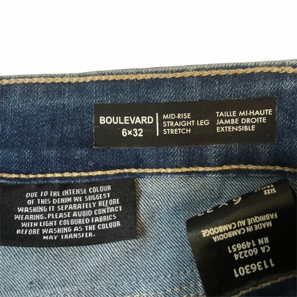 Buffalo David Bitton Boulevard Mid Rise Straight Leg Light Wash Stretch … - Picture 10 of 10